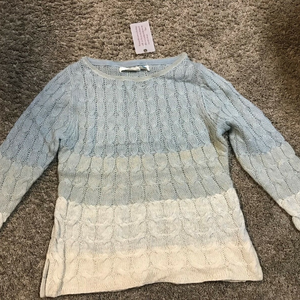 Sparrow Stitch Pullover Ombre  Sweater